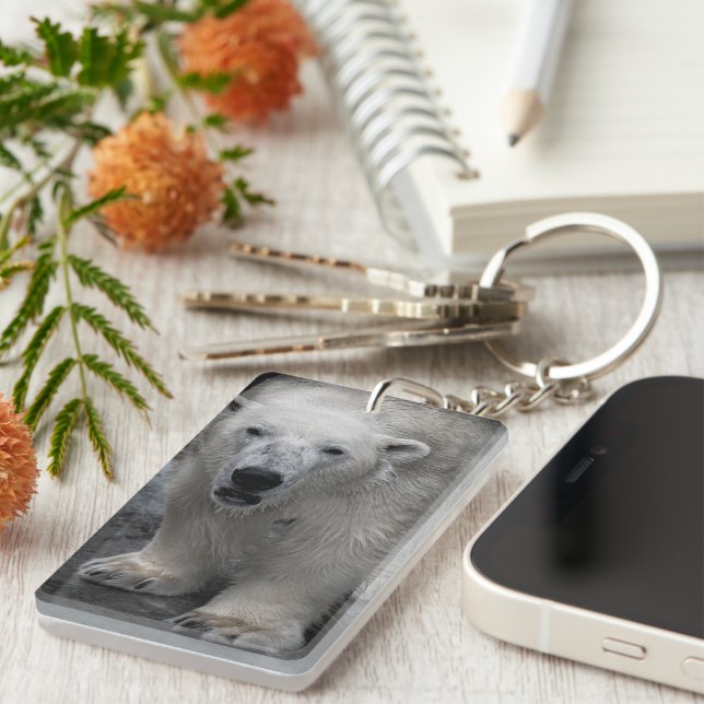 POLAR BEAR LOVELY  KEYCHAIN (Front Right)