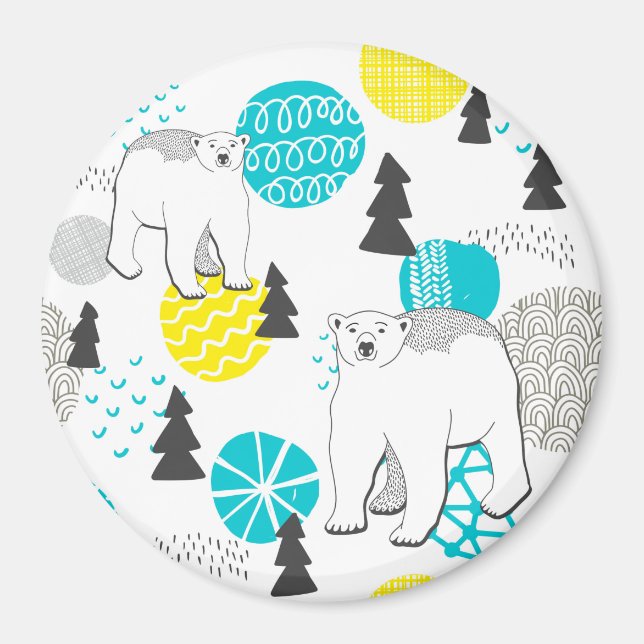 Polar bear magnet (Front)