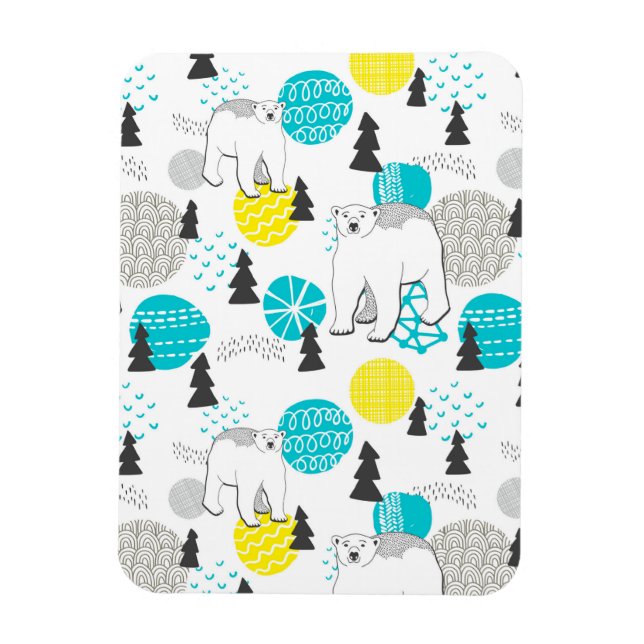 Polar bear magnet (Vertical)