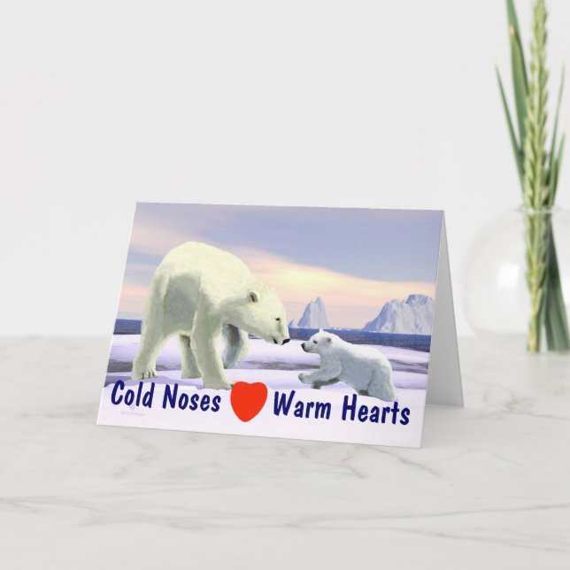 Polar Bear - Mama Nose Best Card (Front)