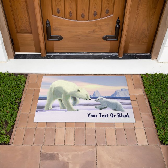 Polar Bear - Mama Nose Best Doormat (Outdoor)