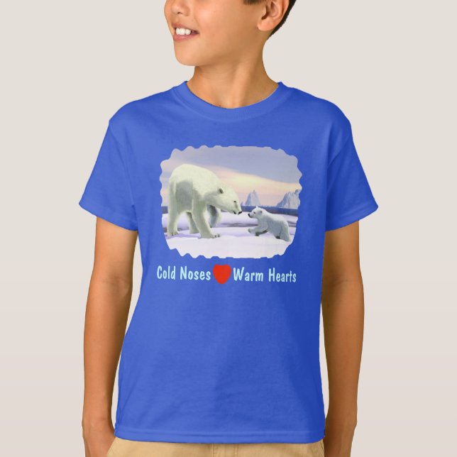 Polar Bear - Mama Nose Best T-Shirt (Front)