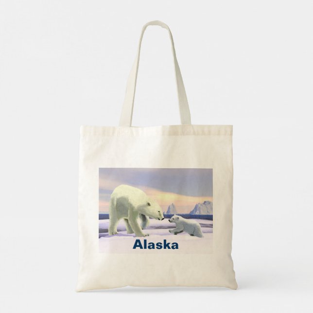 Polar Bear - Mama Nose Best Tote Bag (Back)