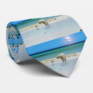 Polar Bear Meets Jack Russell, Neck Tie