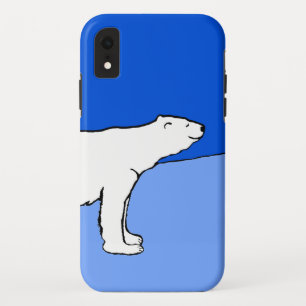 Polar Bear Mom and Cub Painting - Wildlife Art iPhone XR Case