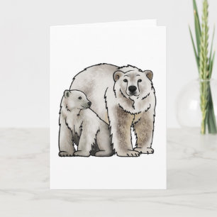 Polar Bear Mom Card