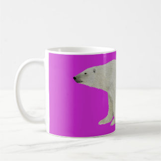 Polar Bear Mug on Pink