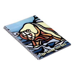 Polar Bear Notebook Native Art Bear Art Notebook