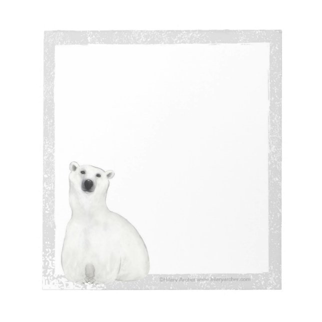 Polar Bear Notepad (Front)
