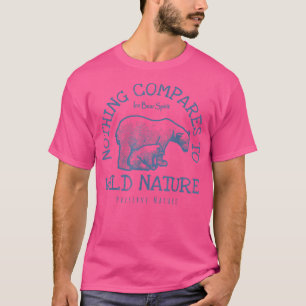 Polar Bear - Nothing Compares To Wild Nature  Blue T-Shirt
