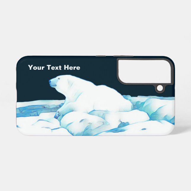 Polar Bear On Ice Case-Mate iPhone Case (Back Horizontal)