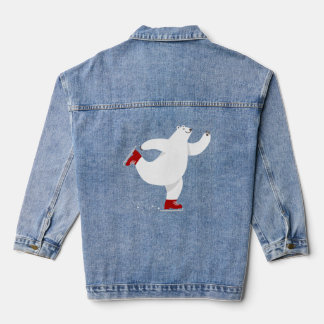 Polar Bear on ice Denim Jacket