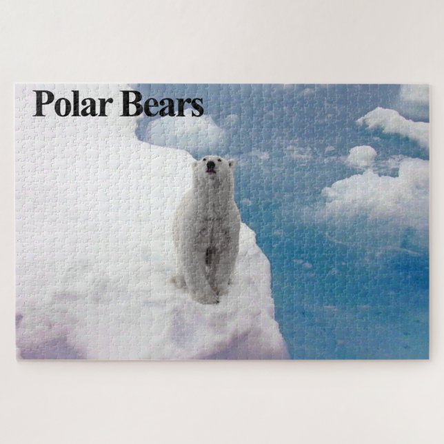 Polar Bear On ice Jigsaw Puzzle (Horizontal)
