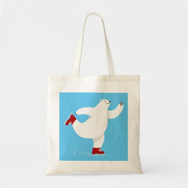 Polar Bear on ice Tote Bag (Front)
