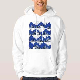 Polar Bear on Iceberg Seamless Pattern. Hoodie