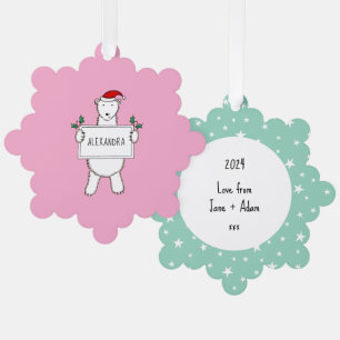 Polar Bear Ornament Card