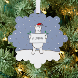 Polar Bear Ornament Card