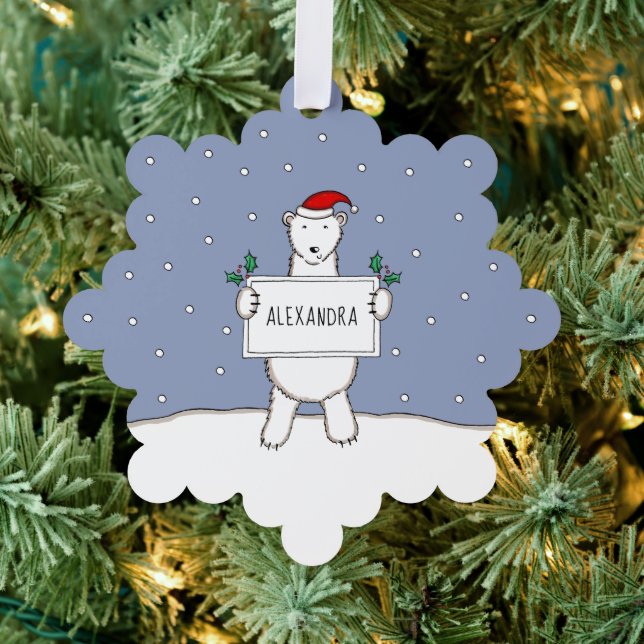 Polar Bear Ornament Card (Insitu (Tree))