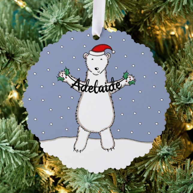 Polar Bear Ornament Card (Insitu (Tree))