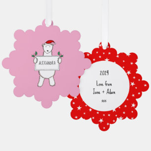 Polar Bear Ornament Card
