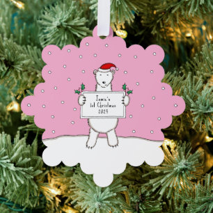 Polar Bear Ornament Card