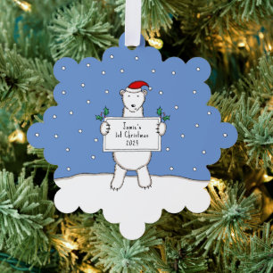 Polar Bear Ornament Card