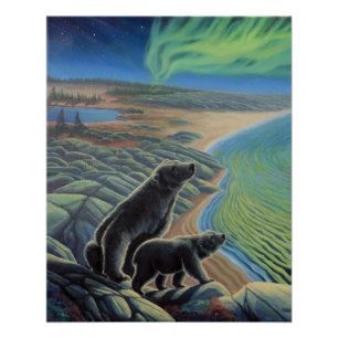 Polar Bear Painting Prints & Posters