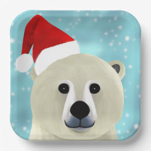 Polar Bear Paper Plate