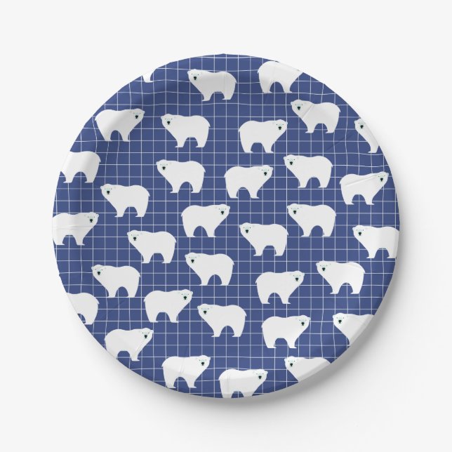 Polar Bear Paper Plates (Front)