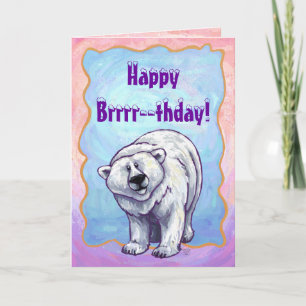 Polar Bear Party Centre Card