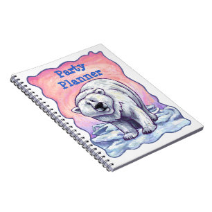 Polar Bear Party Planner Notebook
