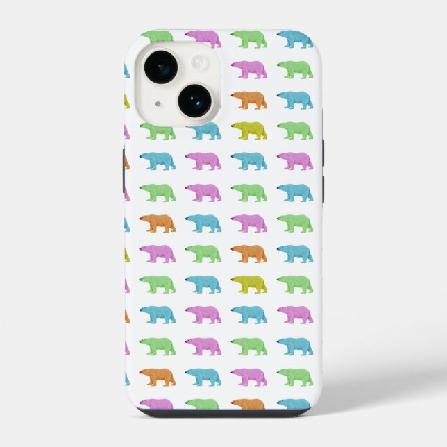 Polar Bear Pattern iPhone Case (Back)