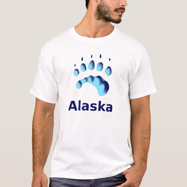 Polar Bear Paw Print T-Shirt (Front)