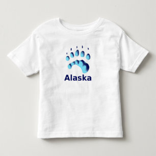 Polar Bear Paw Print Toddler T-shirt