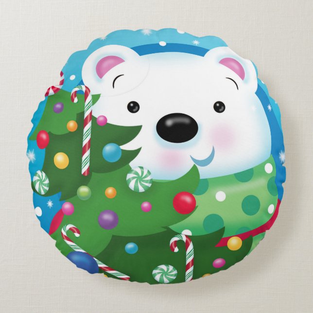Polar Bear Pillow (Front)
