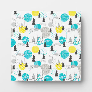 Polar bear plaque