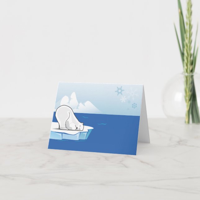 Polar Bear Playing Card (Front)