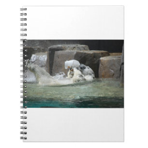 Polar Bear Playing with a Jug Notebook