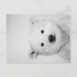 Polar-bear, Polar-bear Canvas Gift for Her Announcement Postcard