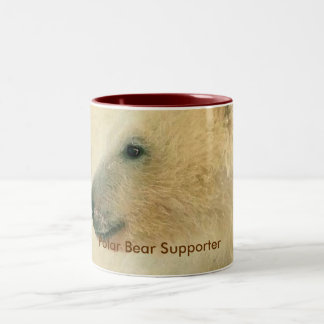 Polar Bear Portrait Collection Two-Tone Coffee Mug
