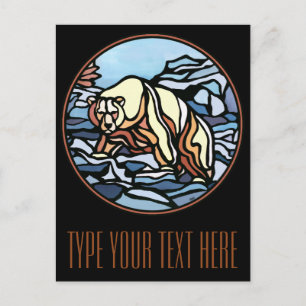 Polar Bear Postcard Native Bear Art Postcards