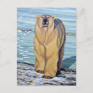 Polar Bear Postcard Polar Bear Art Postcards