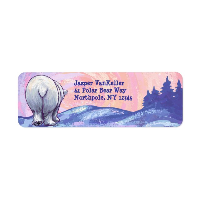 Polar Bear Return Address Labels (Front)