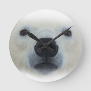 Polar Bear Round Clock