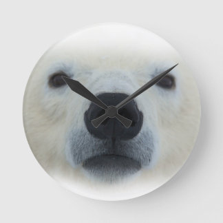 Polar Bear Round Clock