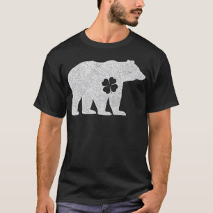 Polar Bear Shamrock Green St. Patrick's Irish Men  T-Shirt