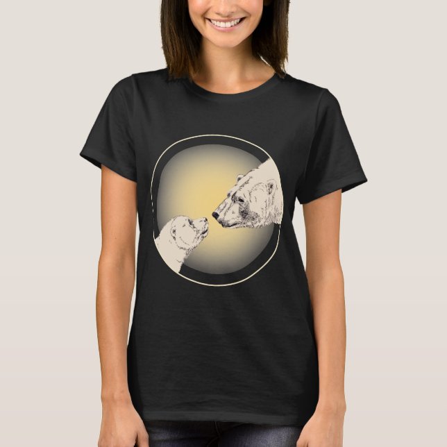 Polar Bear Shirt Women's Mother's Day Gifts (Front)
