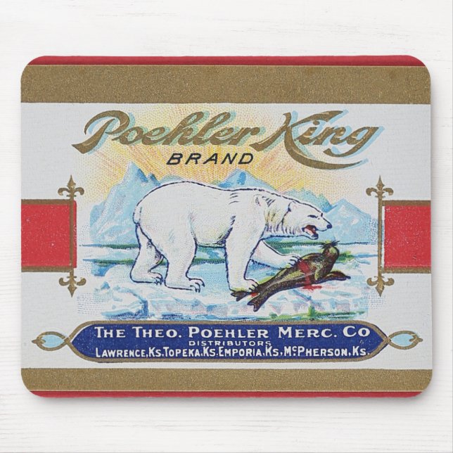 Polar Bear snacking on favorite food Mouse Pad (Front)