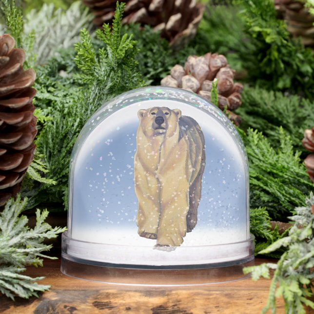 Polar Bear Snow Globe Custom Bear Snow Globes (Winter)