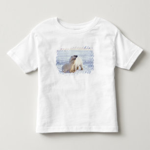Polar bear sow with cub, pack toddler t-shirt